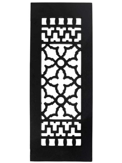 Cast Iron Victorian-Style Floor Grate.